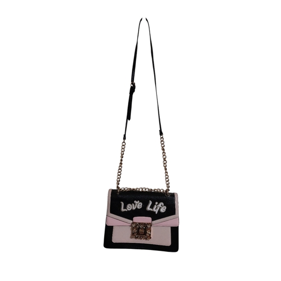 Aldo Black and Pink 'Love Life' Crossbody Bag - Picture 1 of 5